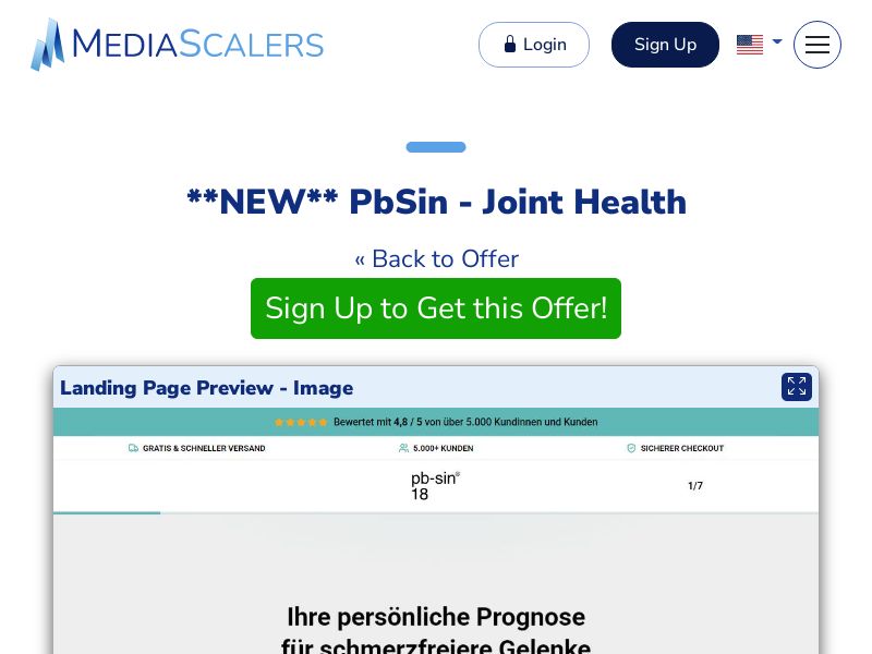PbSin - Joint Health {+DTC} [DE, AT, CH]