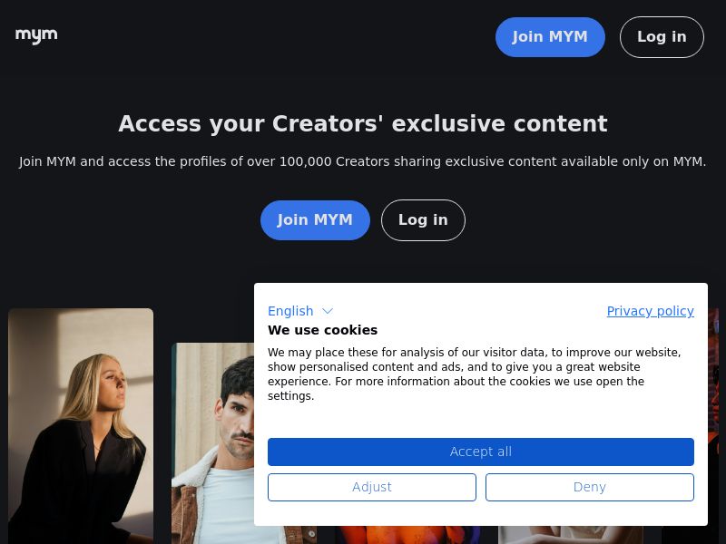 MYM.fans - All Models - Revshare