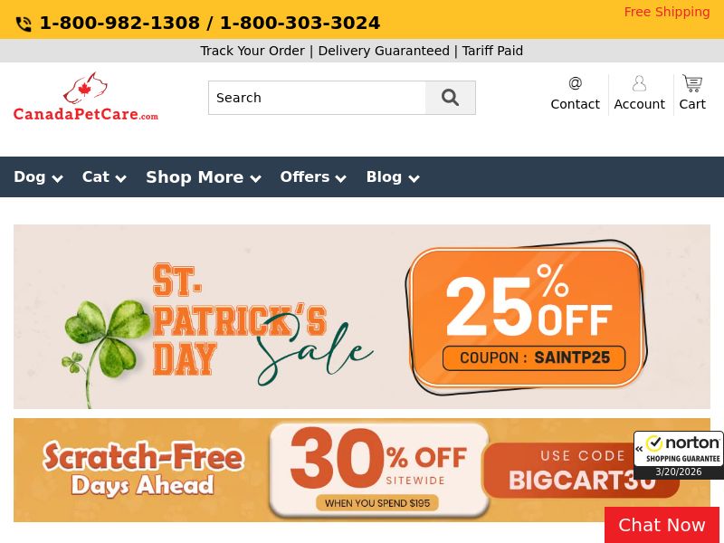 [WEB+MOB] Canadapetcare /International - Revshare 8% [Approval required] 