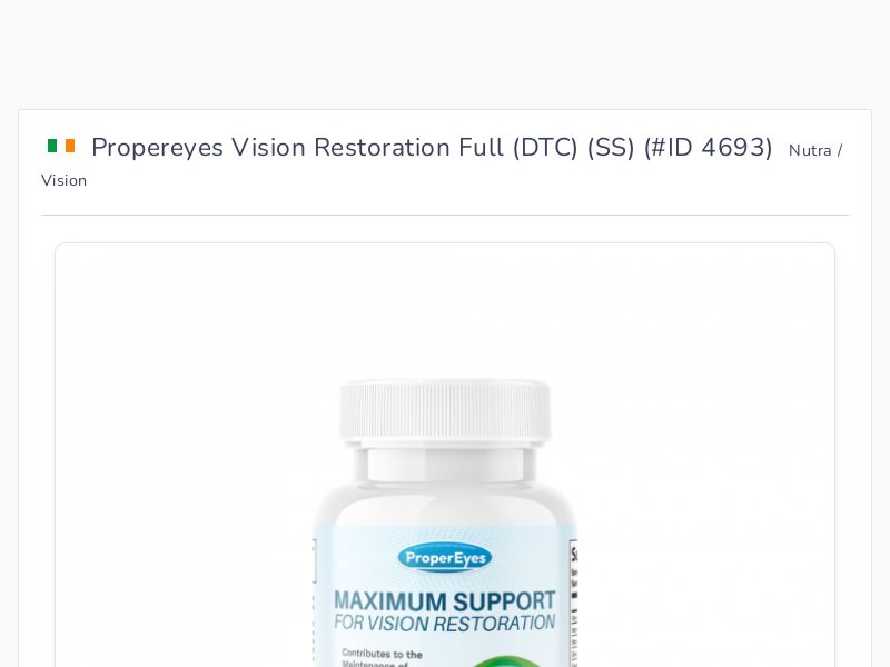 Propereyes Vision Restoration Full (DTC) (SS)