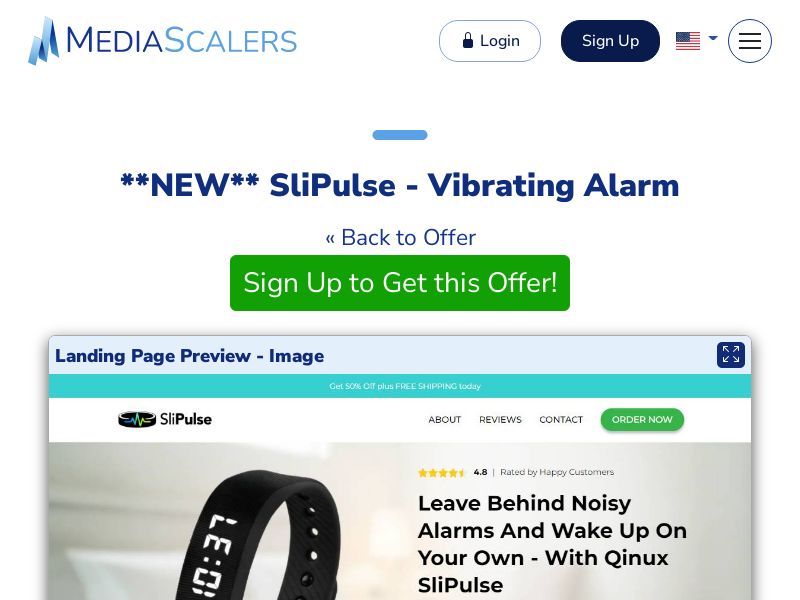 SliPulse - Vibrating Alarm {+Advertorial, DTC, Alt-Landers} [US, DE, CA, AU, UK, IL, ZA, +102 More]