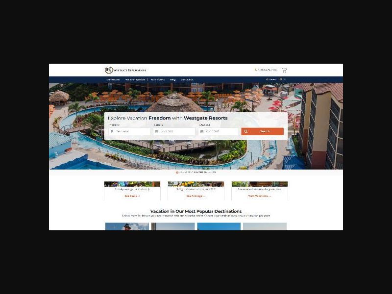 Westgate Reservations - Vacation Packages - RevShare (US,CA)