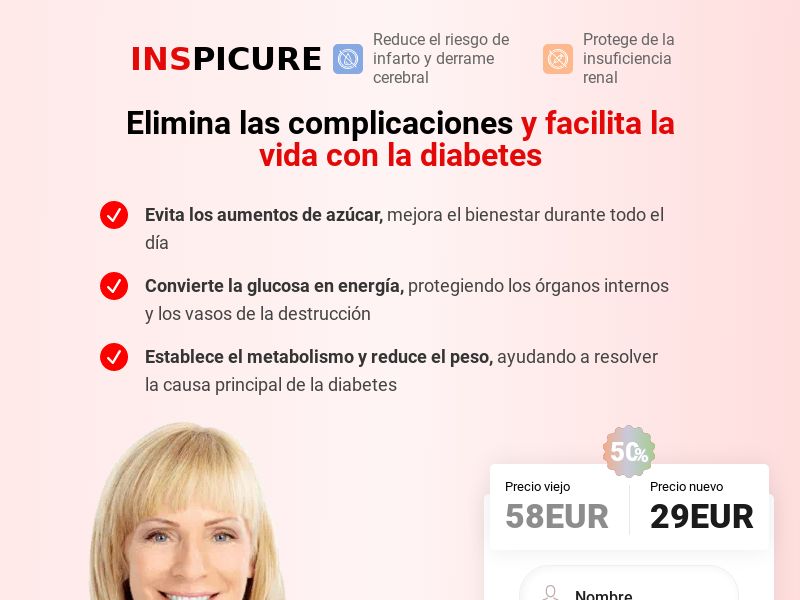 INSPICURE LOW PRICE EU - SUGAR CONTROL SUPPLEMENT HOLD