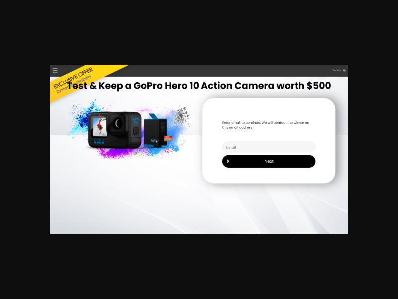 FORYOUPROMO - Test and Keep a $500 GoPro Hero 10 Action Camera - SOI (US)