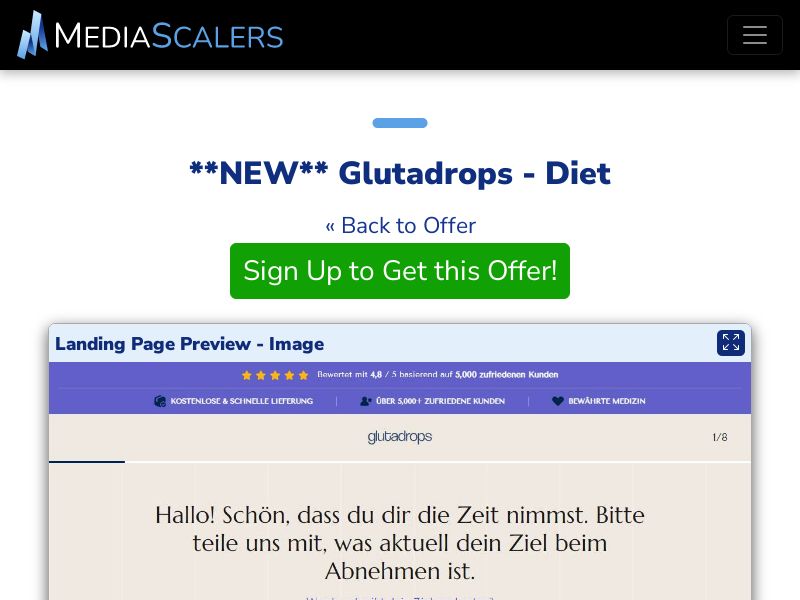 Glutadrops - Diet {+Quiz, DTC} [DE, AT, CH]