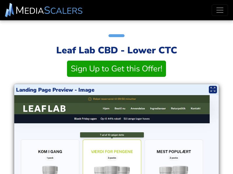 Leaf Lab CBD - Lower CTC (Event Tracking) [SE]