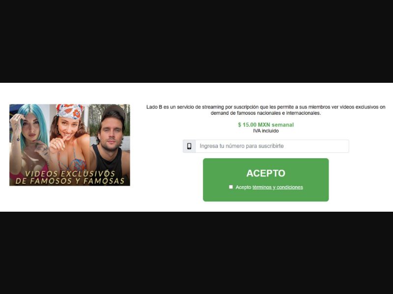 34580 - MX - [MOB] - LadoB - Telcel - PIN