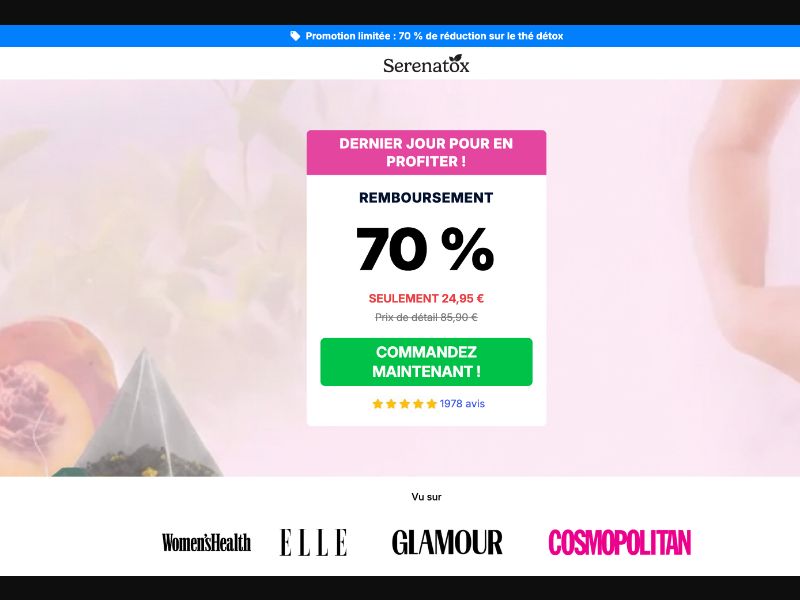 [WEB+MOB] SERENATOX DETOX TEA - BE (FRENCH) - CPS