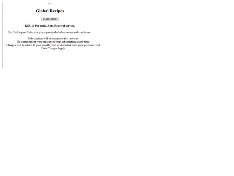 Global Receipe SAFARICOM