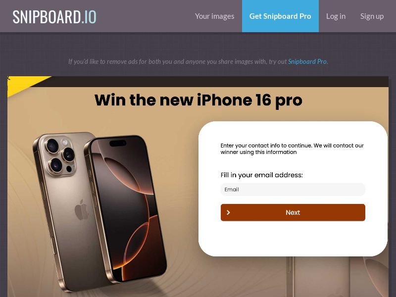 YouSweeps - Win the new Iphone 16 Pro UK - SOI