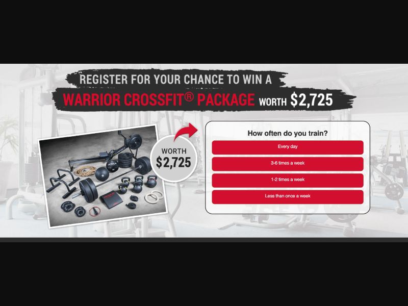 AU - Quiztionnaire - Warrior CrossFit Package - (CPL)
