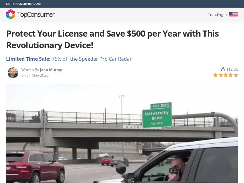! NEW OFFER - SpeederPro Radar Detector - Advertorial [INTL] (Social,Banner,Native,Push,SEO,Search,Brand Bidding) - CPA