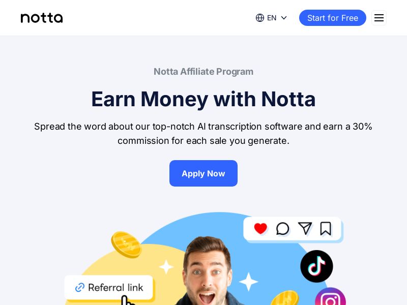 Notta AI Notetaker | Int'l