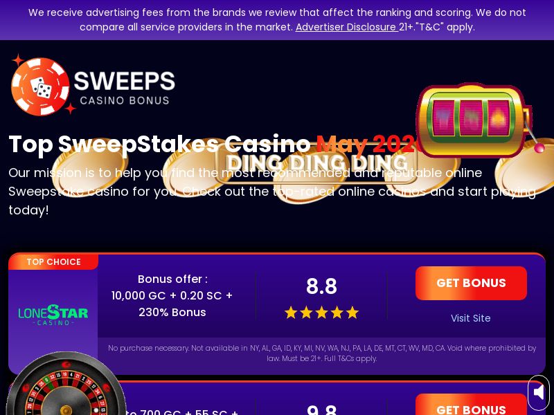 TopSweepsCasino - US