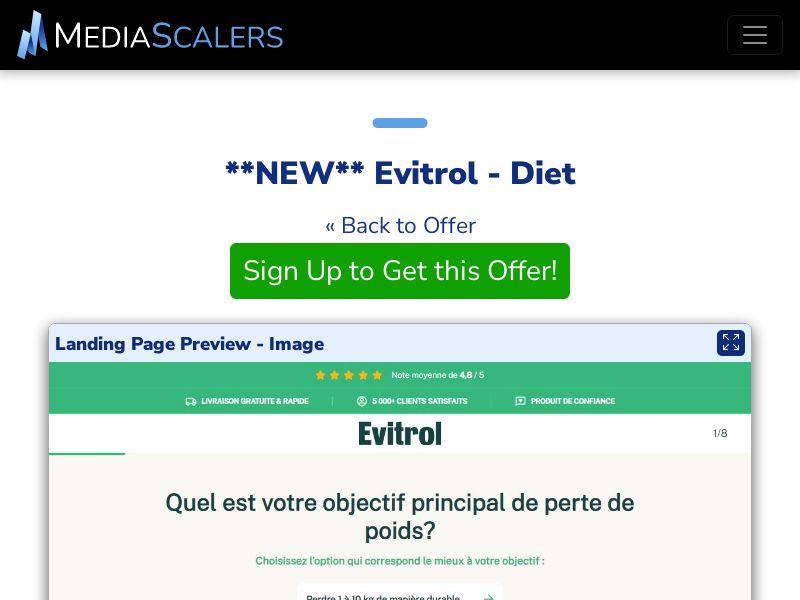 Evitrol - Diet {+DTC, Quiz} [FR, CH, BE]