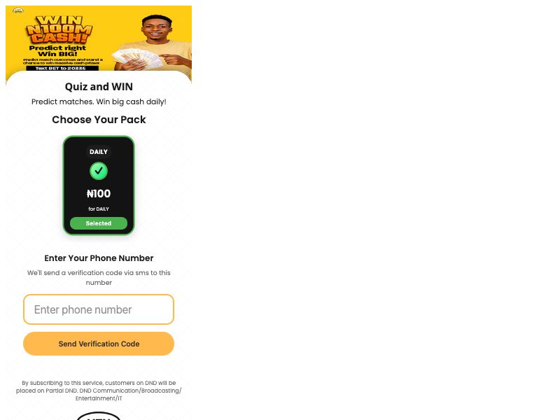 QUIZ2WIN mfilter MTN