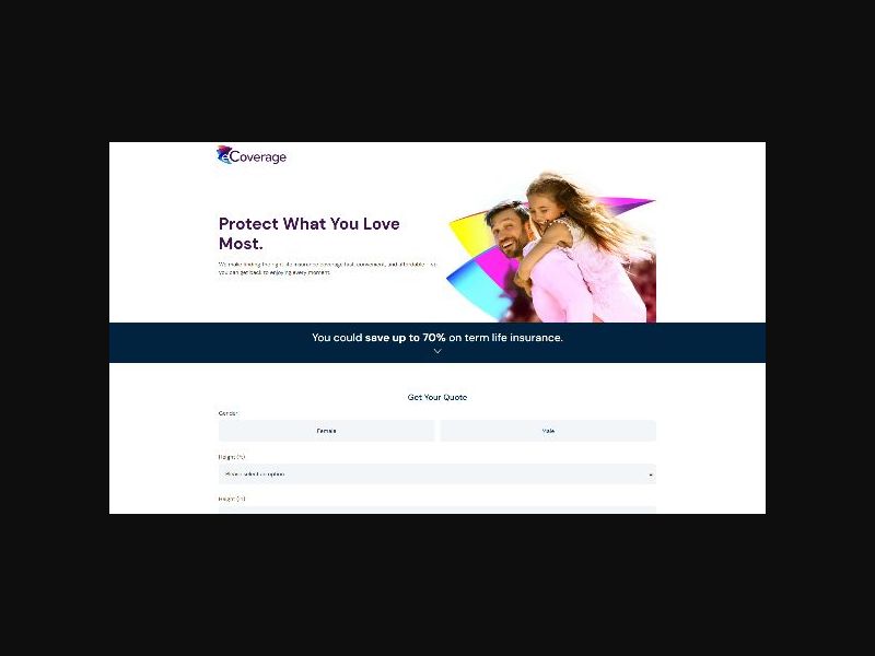 eCoverage - Life Insurance - CPL (US)