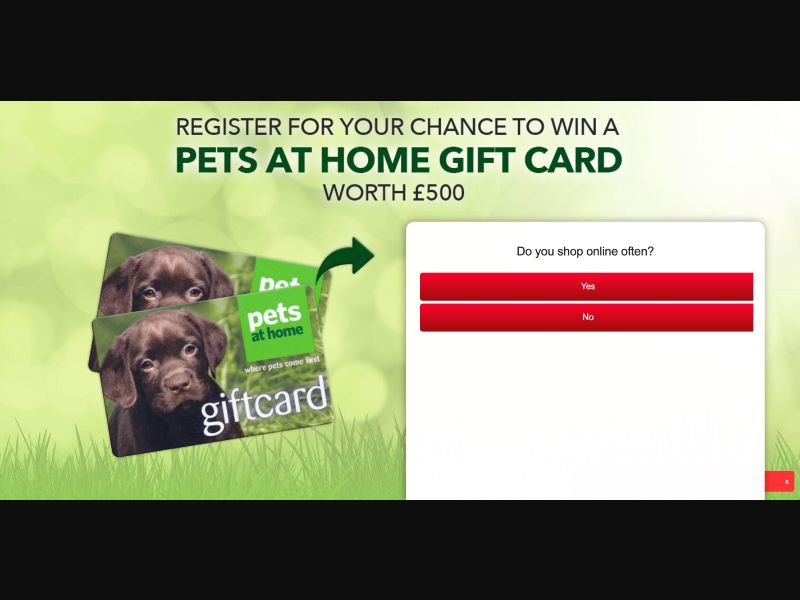 UK - Quiztionnaire- Pets at home - (CPL)