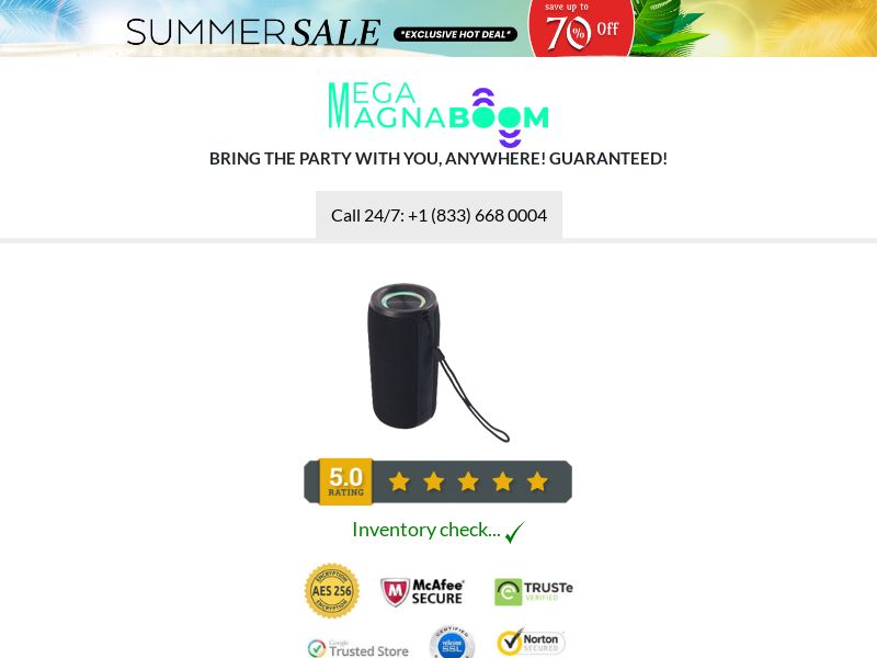 Mega MagnaBOOM SS - CA/US