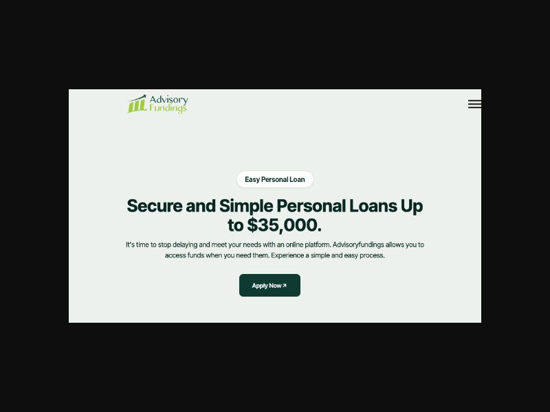 Advisory Fundings - Loans up to $35k - RevShare (US)