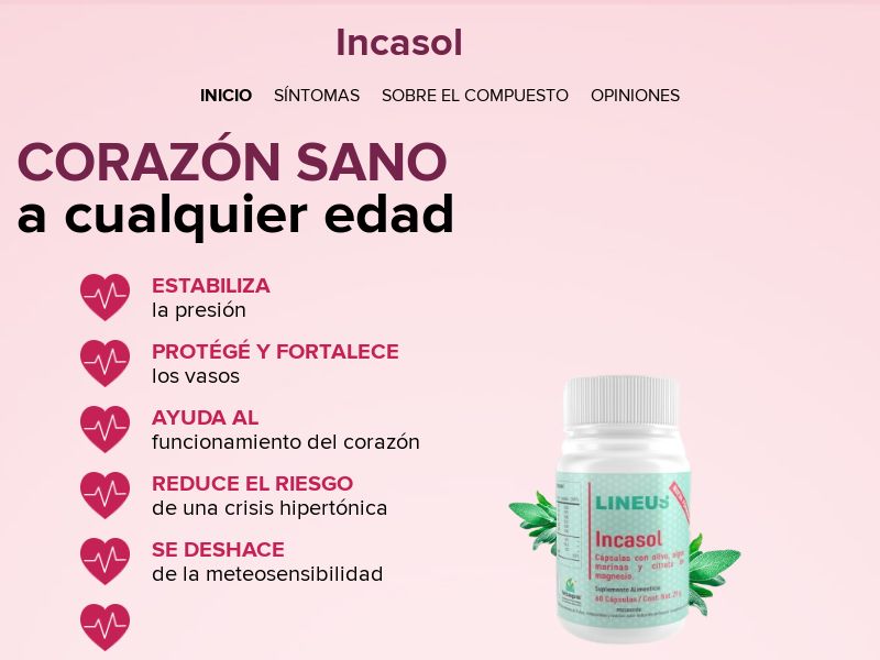 Incasol CL - pressure stabilizing product HOLD