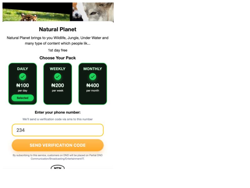 Natural Planet (Evina) (Nonbillable) MTN
