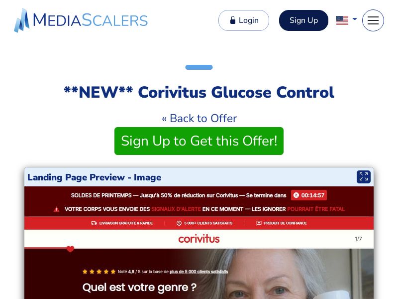 Corivitus Glucose Control {+DTC} [FR, CH, BE]