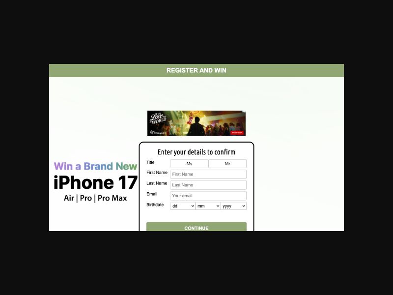 Win a iPhone 17 - SOI (NZ)