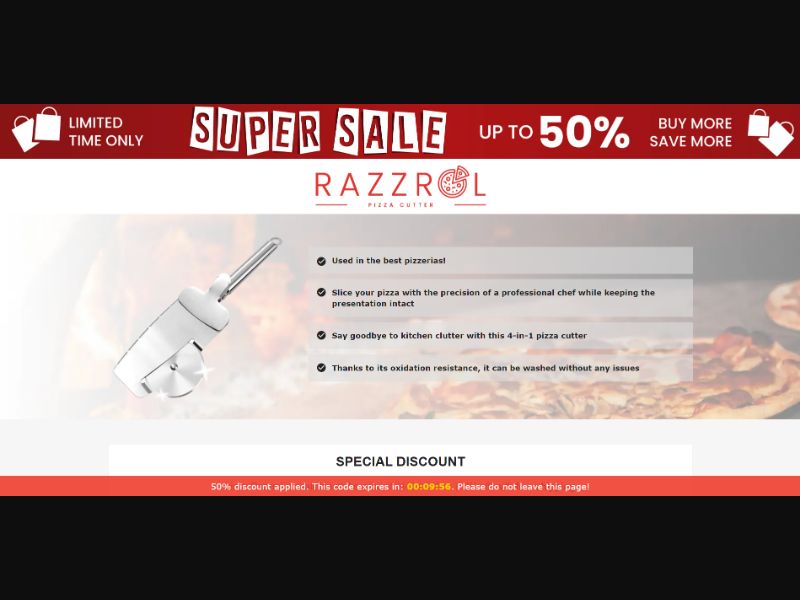 [WEB+MOB] Qinux Razzrol – Pizza Cutter /International (112 GEOs) CPS *FB/TT/Google/Taboola Pixel*