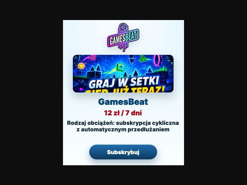 39105 - PL - [MOB] - Gamesbeat - SMS
