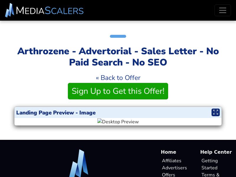 Arthrozene - Advertorial - Sales Letter - No Paid Search - No SEO [US, CA, AU, UK]
