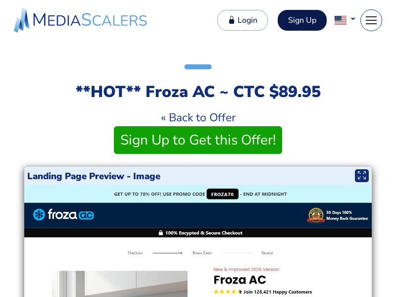 Froza AC ~ CTC $89.95 {+DTC, Alt-Landers} (Event Tracking) [US]
