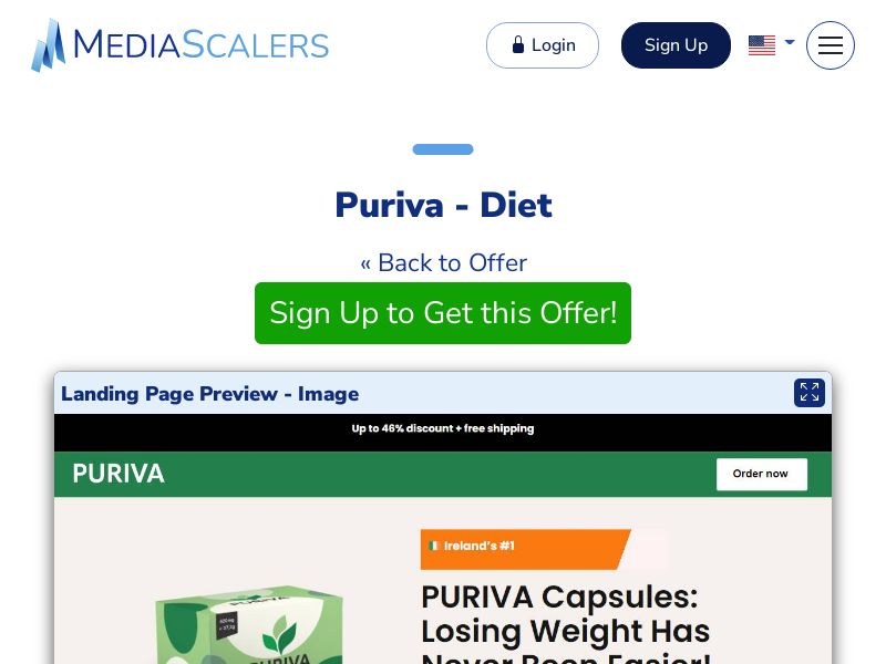 Puriva - Diet {+DTC, Quiz, Alt-Landers} (Event Tracking) [IE]