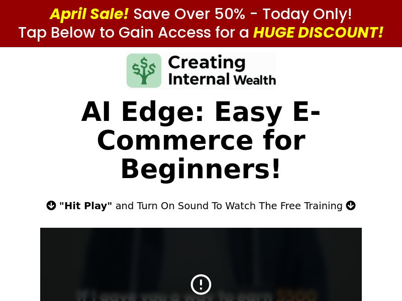 **TEMPORARY PAUSE*** - Online Cash Machine - VSL Video 1 - [CTC $27-$47 ] CPA - TOP 5