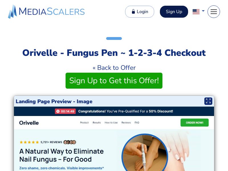 Orivelle - Fungus Pen ~ 1-2-3-4 Checkout {+Advertorial, DTC, Multi-Lang, Alt-Landers} (Event Tracking) [US, DE, CA, AU, UK, FR, IL, +232 More]