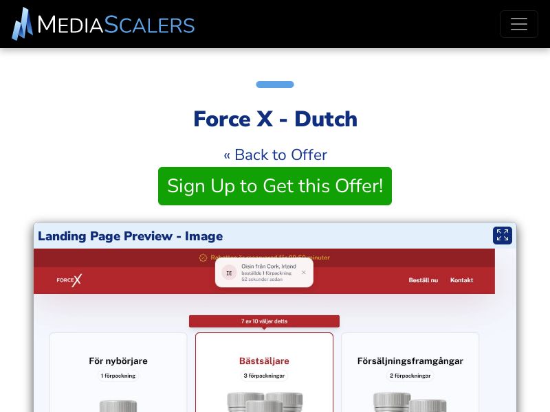 Force X - Dutch {+DTC, Alt-Landers} (Event Tracking) [BE]