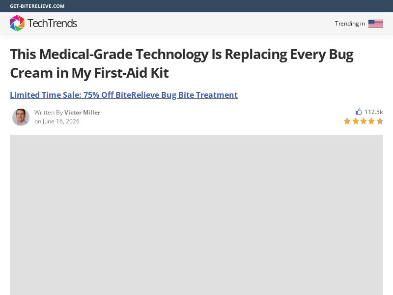 ! NEW OFFER - BiteRelieve Insect Bite Treatment - Advertorial [INTL] (Social,Banner,Native,Push,SEO,Search,Brand Bidding) - CPA