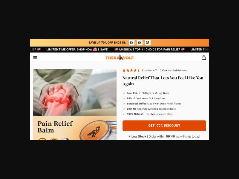 TheraWolf - Pain Relief Balm - CPS (US)