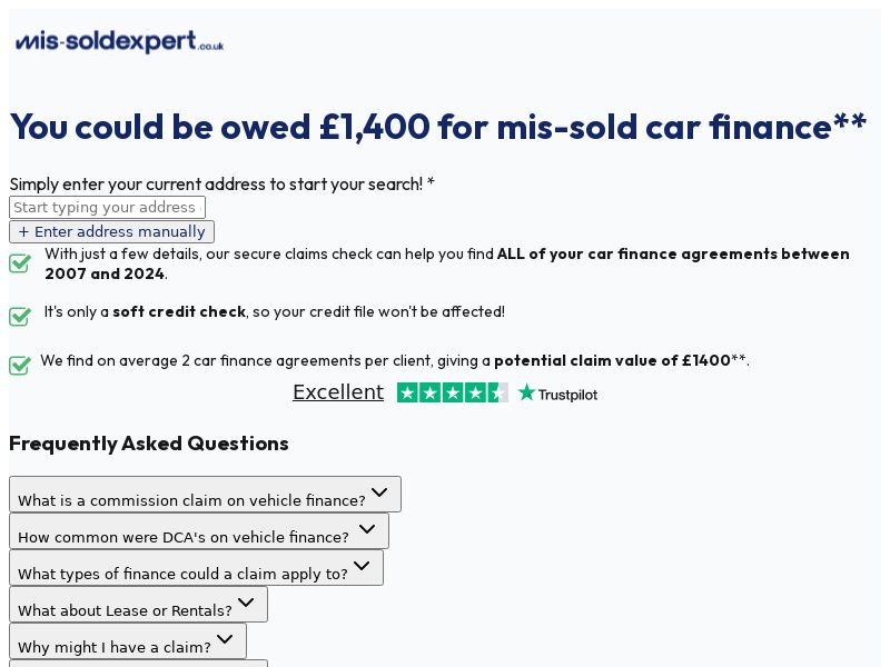 PCP Claims - Mis Sold Expert [UK]
