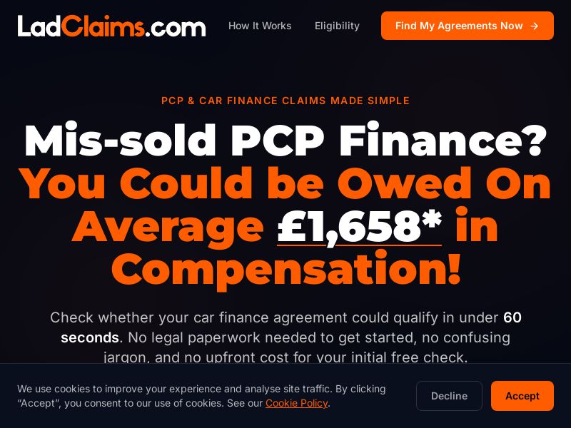 LadClaims.com - PCP CPL [UK]