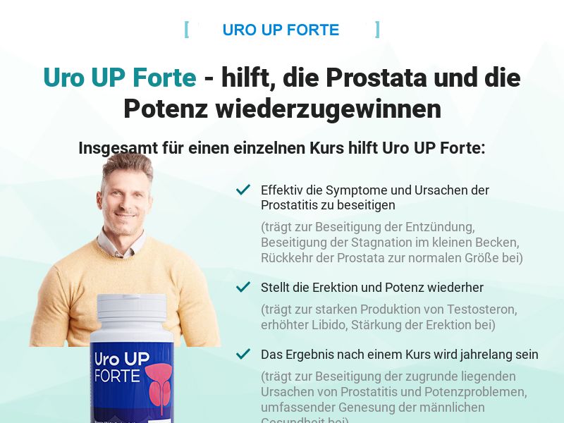 Uro UP Forte 59 EUR [DE] - remedy for the treatment of prostatitis