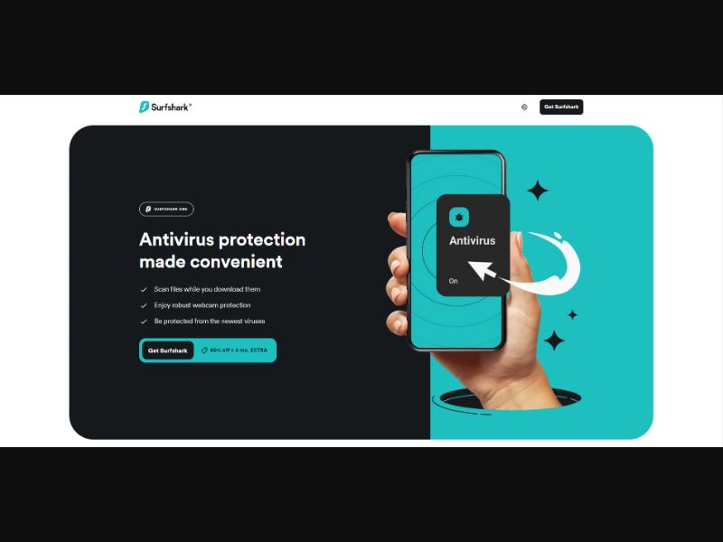 [WEB+MOB] Surfshark Antivirus – 80% Off – Surfsharks Birthday Promo /International RevShare 60%