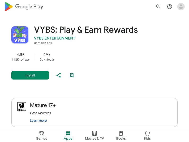 VYBS - UK - CPI - Android - Content, Paid Search, Paid Social, Influencer