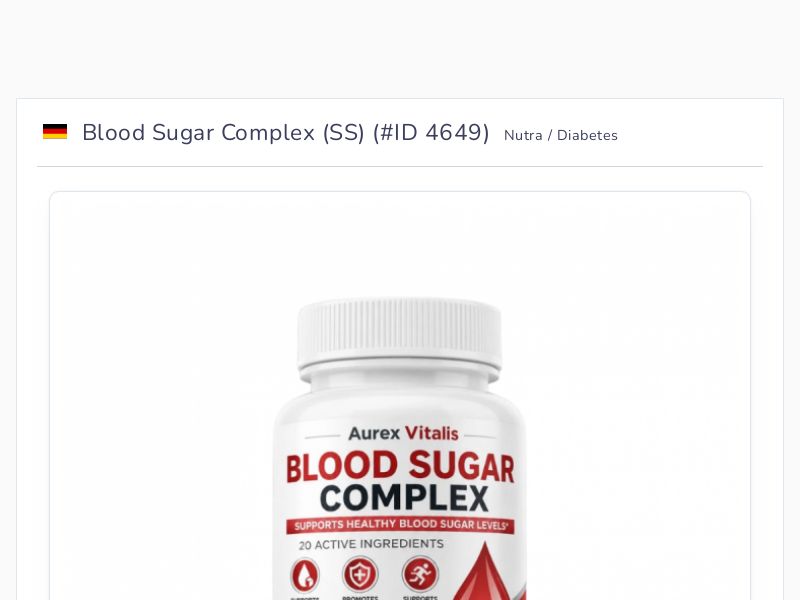 Blood Sugar Complex (SS)