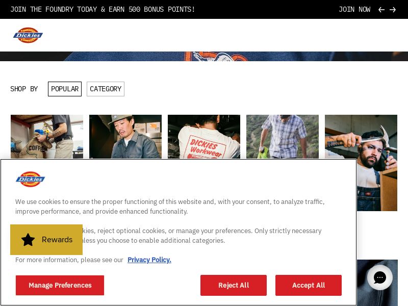 Dickies.com Ecommerce CPS - Multiple Geos