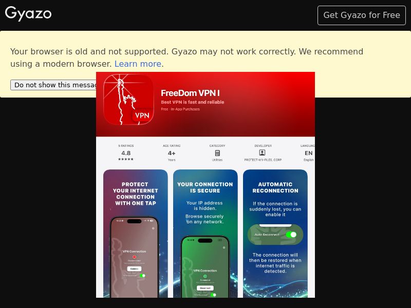 FreeDom VPN iOS USA CPI