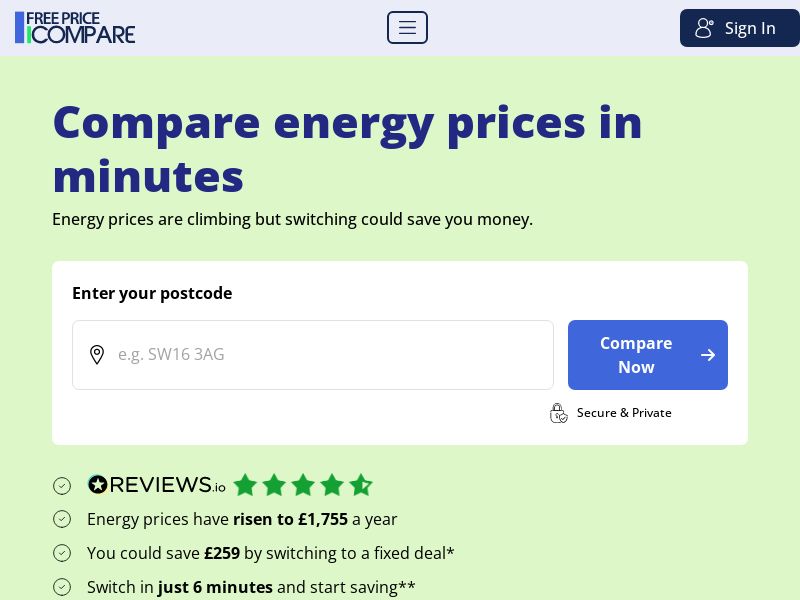 Free Price Compare - UK - CPA