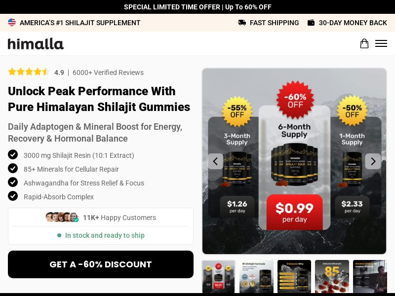 ! NEW OFFER - Himalla Shilajit Gummies - Product Page [INTL] (Social,Banner,Native,Push,SEO,Search,Brand Bidding) - CPA 