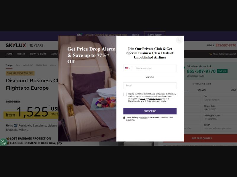 [WEB+MOB] Skylux Travel /US CPS [Approval Required]