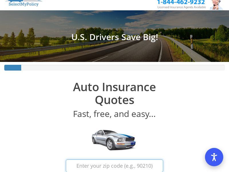Select My Policy - Auto Insurance (US) [REQUIRES PLACEMENT]
